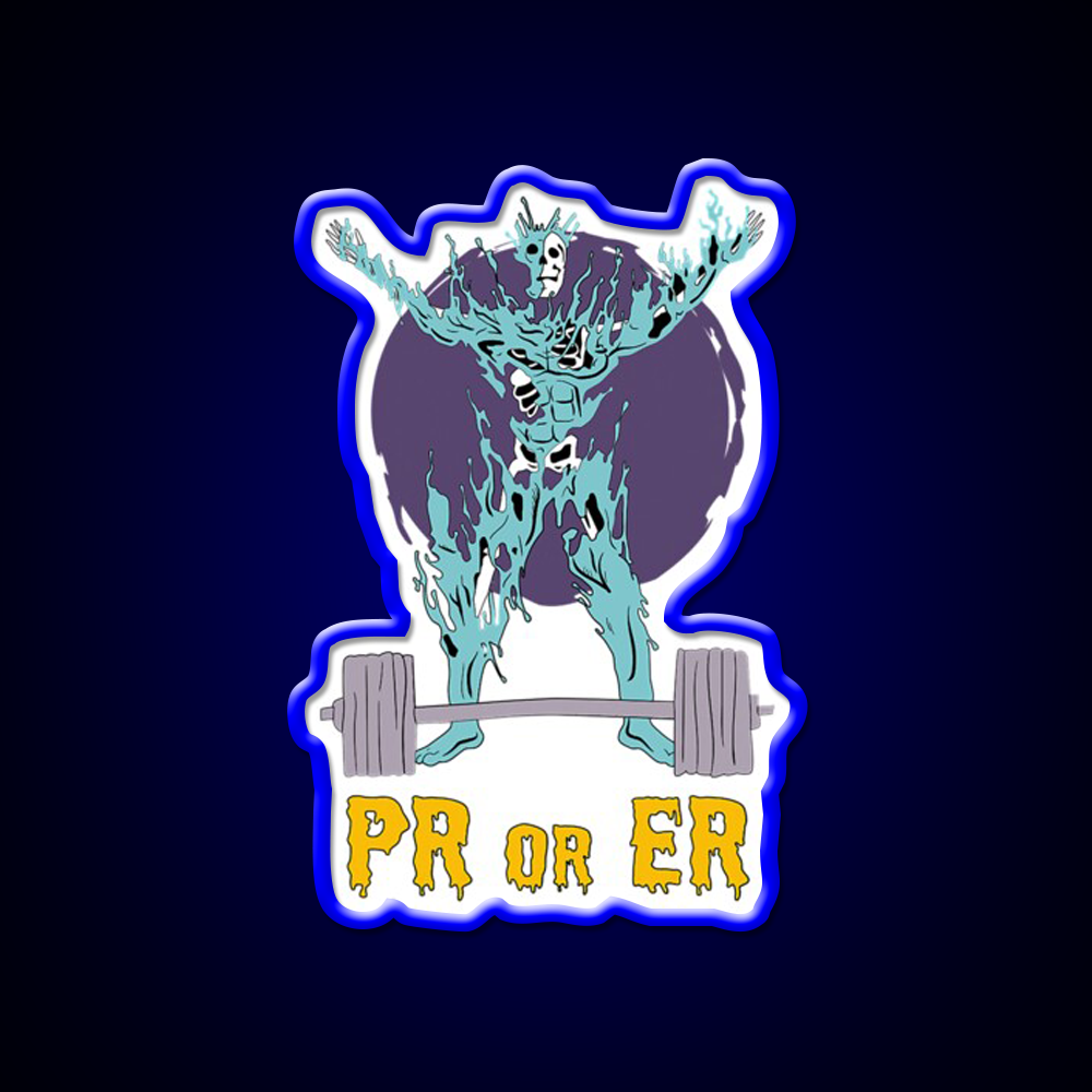 Pr Or Er Weightlifting Bodybuilding Fitness Gym Fitness Led Neon Sign Rgb Color