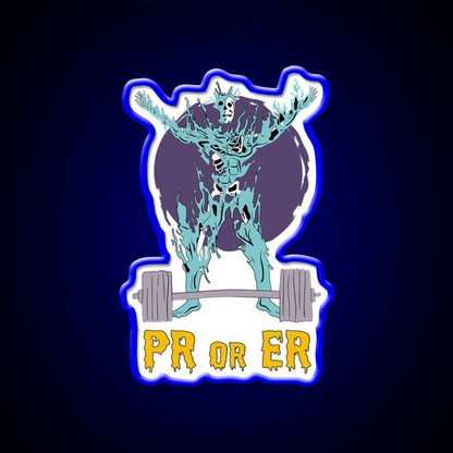 Pr Or Er Weightlifting Bodybuilding Fitness Gym Fitness Led Neon Sign Rgb Color
