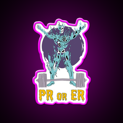 Pr Or Er Weightlifting Bodybuilding Fitness Gym Fitness Led Neon Sign Rgb Color