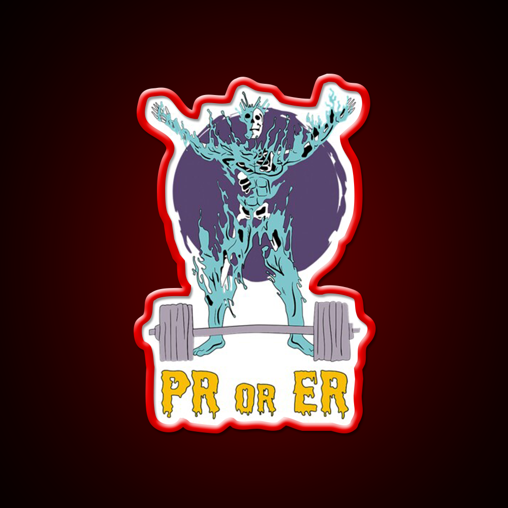 Pr Or Er Weightlifting Bodybuilding Fitness Gym Fitness Led Neon Sign Rgb Color