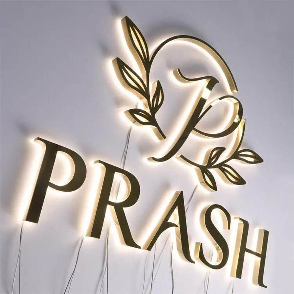 Prash 3D Backlit Channel Letters Led Light Sign - Shineneon