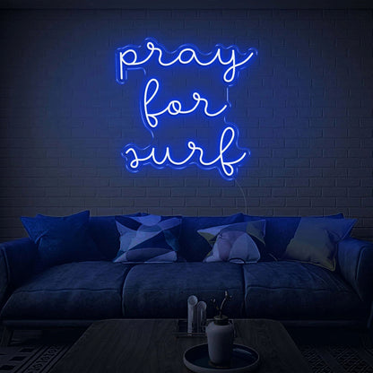 Pray For Surf Led Neon Sign | Shineneon