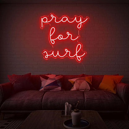 Pray For Surf Led Neon Sign | Shineneon