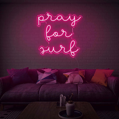 Pray For Surf Led Neon Sign | Shineneon