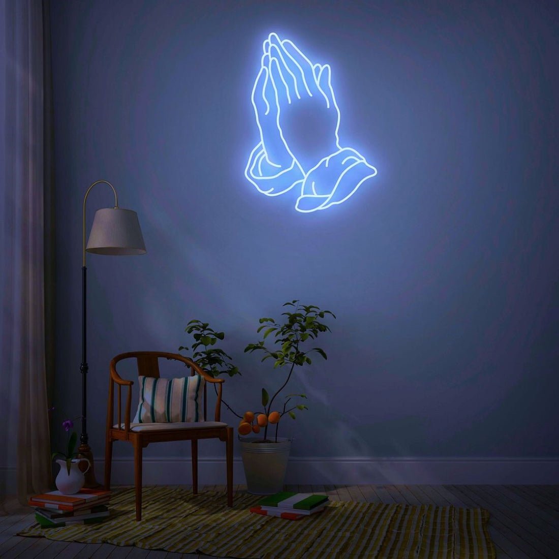 Praying Hands Led Sign Business Neon Sign - Shineneon