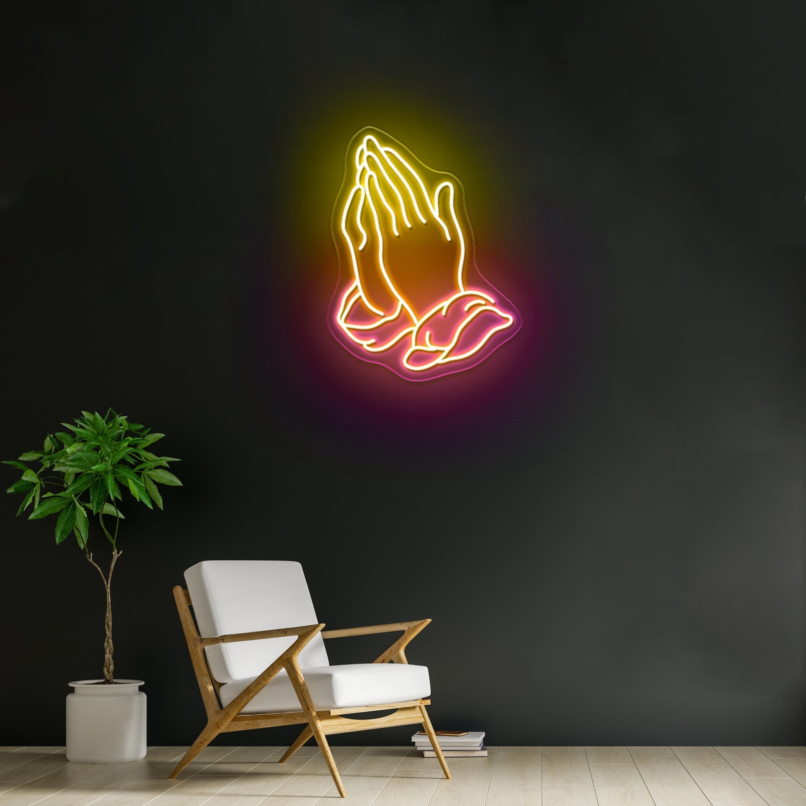 Praying Hands Neon Sign For A Bar - Shineneon
