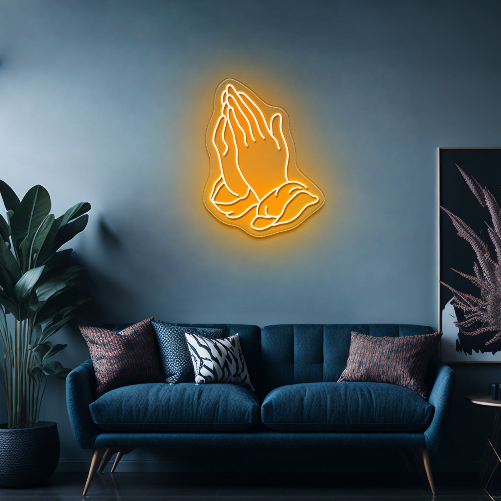 Praying Hands Neon Sign For A Bar - Shineneon