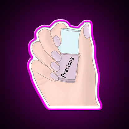 Precious Nail Polish Nail Salon Led Neon Sign Rgb Color - Shineneon