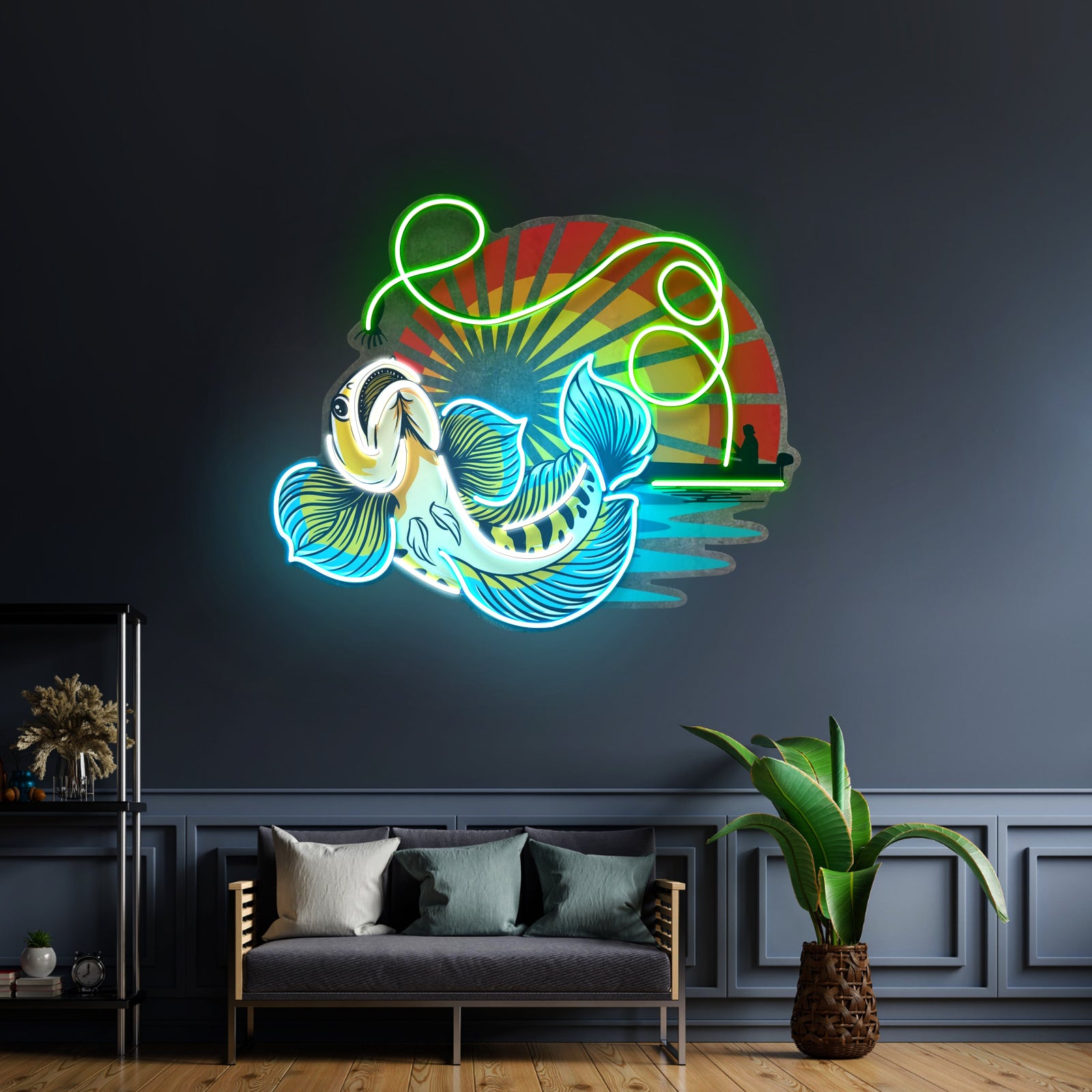 Predator Fishing Led Neon Sign Light Custom Led Signs