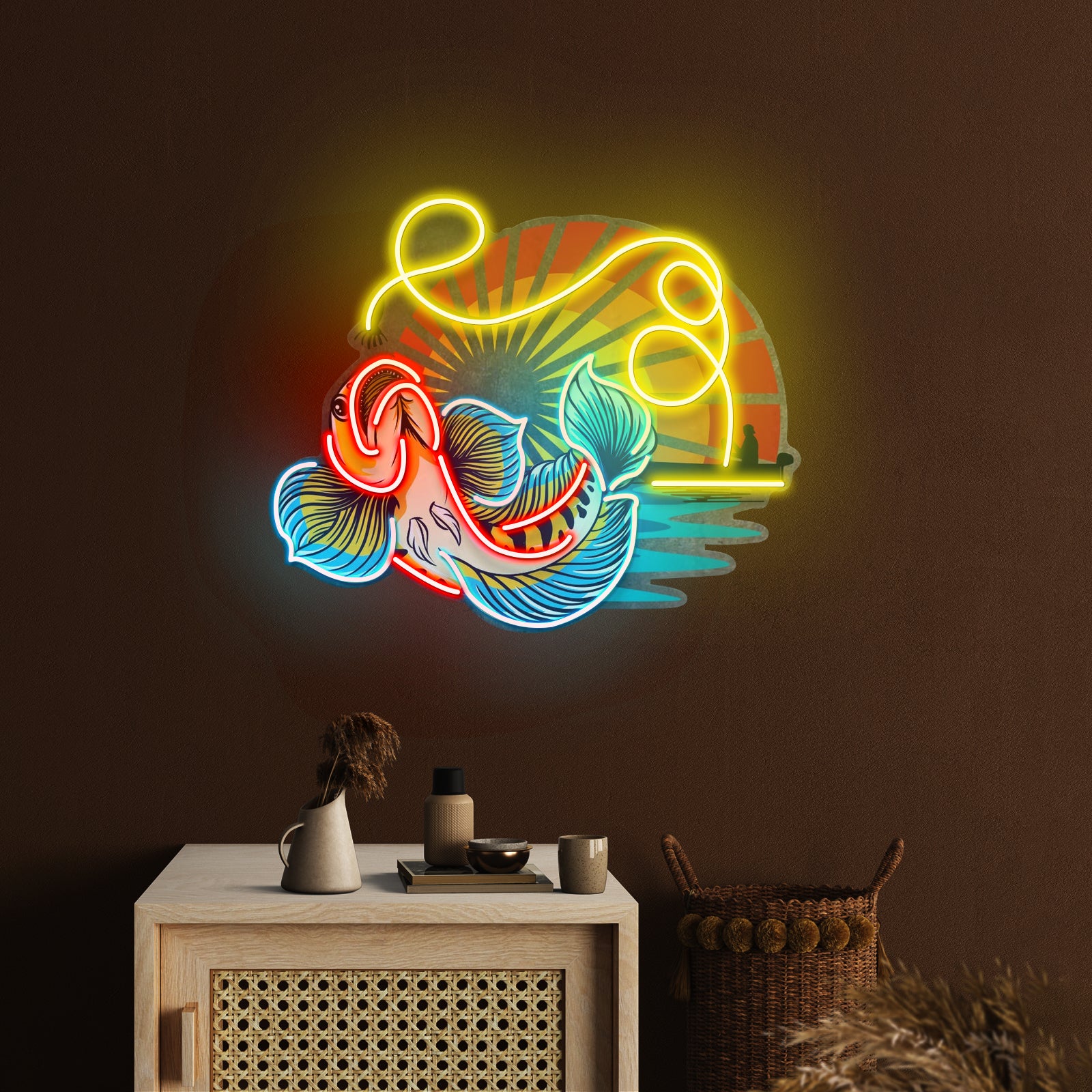 Predator Fishing Led Neon Sign Light Custom Led Signs