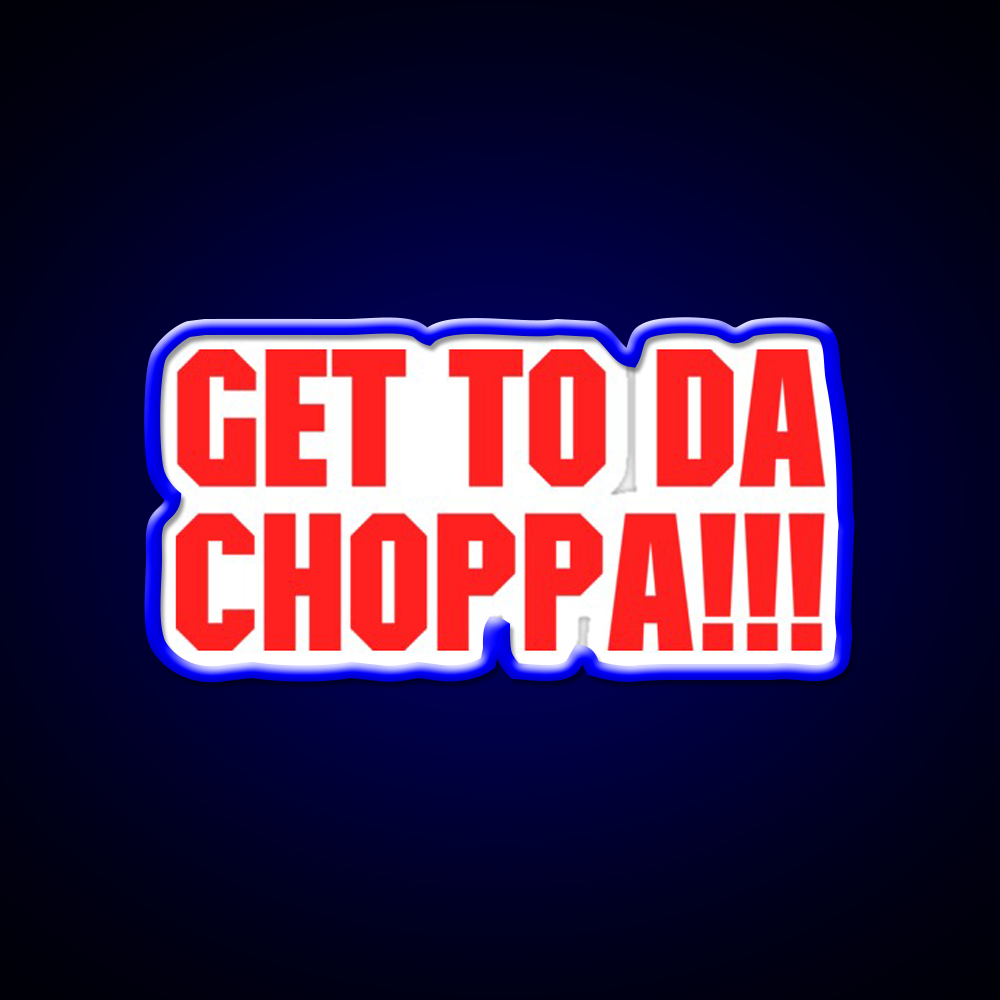 Predator Get To Da Choppa Gym Fitness Led Neon Sign Rgb Color