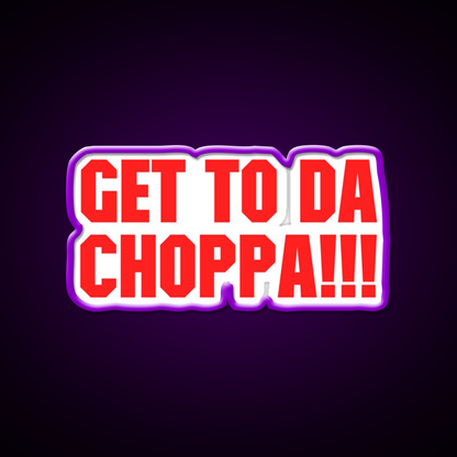 Predator Get To Da Choppa Gym Fitness Led Neon Sign Rgb Color