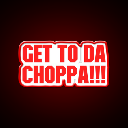 Predator Get To Da Choppa Gym Fitness Led Neon Sign Rgb Color