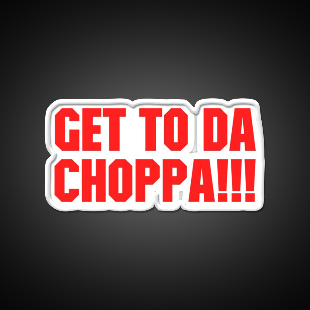 Predator Get To Da Choppa Gym Fitness Led Neon Sign Rgb Color