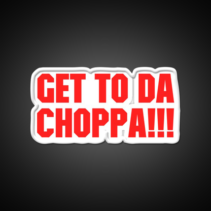 Predator Get To Da Choppa Gym Fitness Led Neon Sign Rgb Color