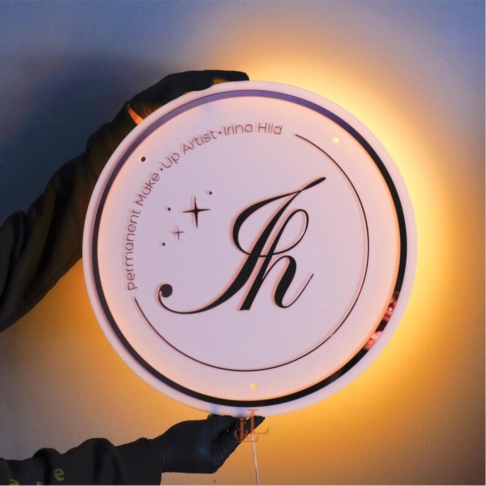 Premanent Make Up Artist Acrylic Business Logo Sign - Shineneon