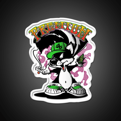 Premium Skunk Strain Art Hemp Inspired Green Leaf Led Neon Sign Rgb Color - Shineneon