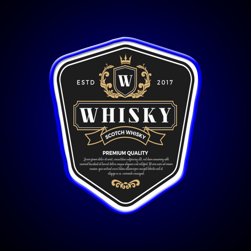 Premium Whisky Alcohol Whiskey Drink Bar Led Neon Sign Rgb Color