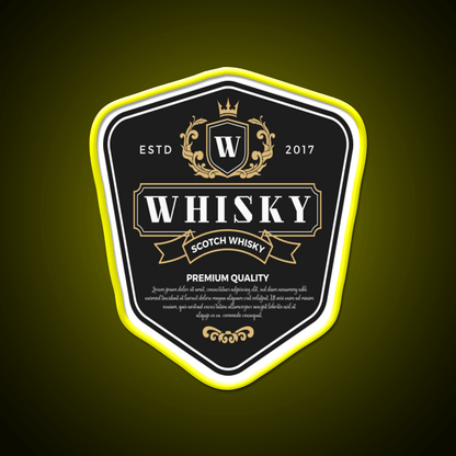 Premium Whisky Alcohol Whiskey Drink Bar Led Neon Sign Rgb Color - Shineneon