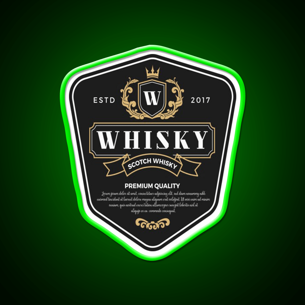 Premium Whisky Alcohol Whiskey Drink Bar Led Neon Sign Rgb Color - Shineneon