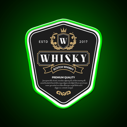 Premium Whisky Alcohol Whiskey Drink Bar Led Neon Sign Rgb Color - Shineneon