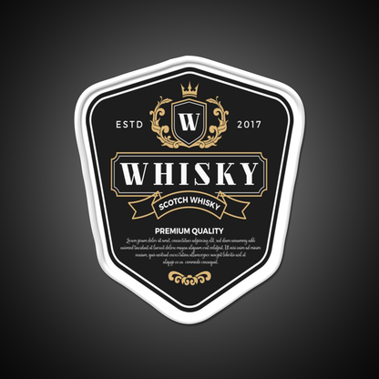 Premium Whisky Alcohol Whiskey Drink Bar Led Neon Sign Rgb Color