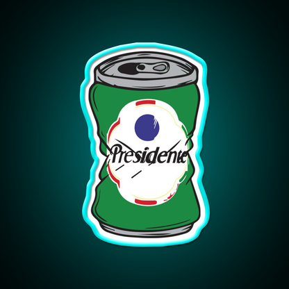 President Beer Bar Decor Led Neon Sign Rgb Color - Size and dimension reference