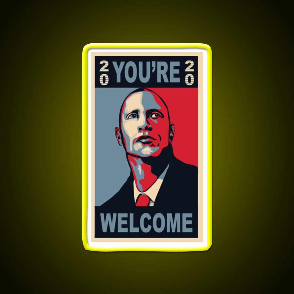President Rock Welcome Led Neon Sign Open Sign Rgb Color - Shineneon