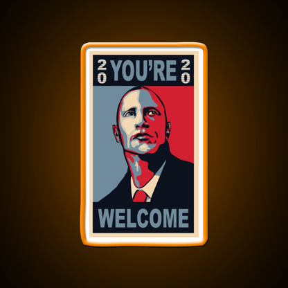 President Rock Welcome Led Neon Sign Open Sign Rgb Color - Shineneon