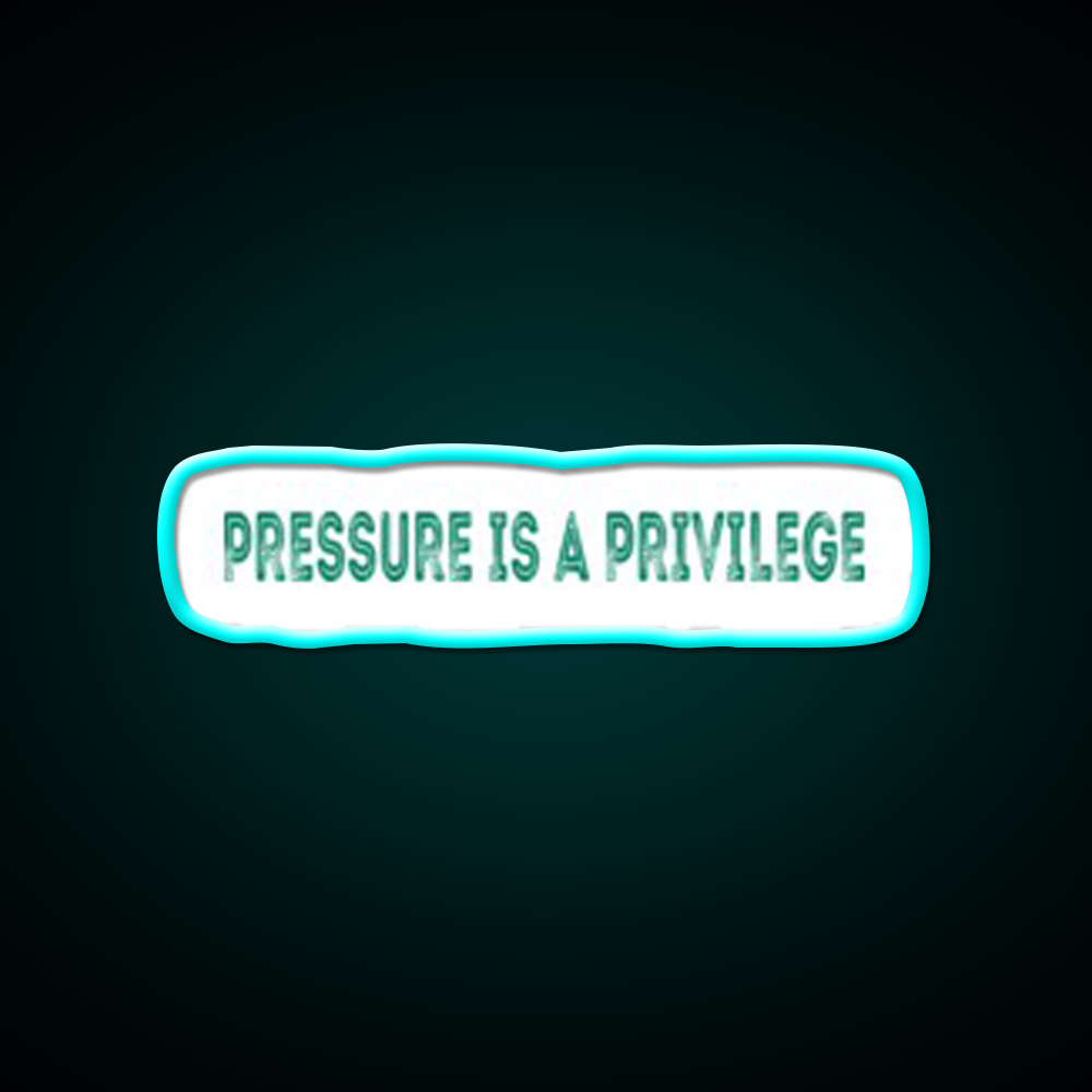 Pressure Is A Privilege Gym Fitness Led Neon Sign Gym Room Sign Rgb Color
