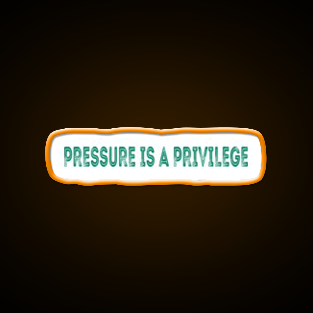 Pressure Is A Privilege Gym Fitness Led Neon Sign Gym Room Sign Rgb Color