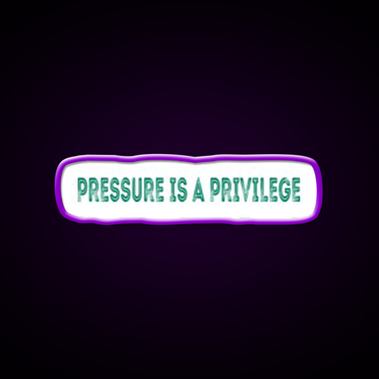 Pressure Is A Privilege Gym Fitness Led Neon Sign Gym Room Sign Rgb Color