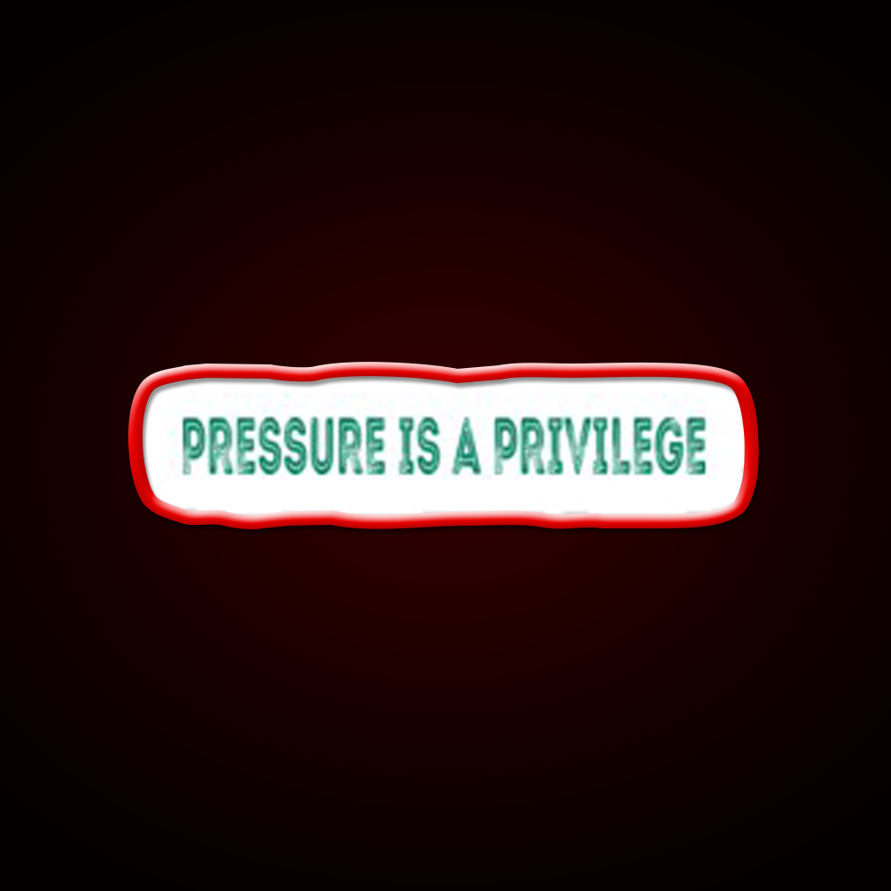 Pressure Is A Privilege Gym Fitness Led Neon Sign Gym Room Sign Rgb Color