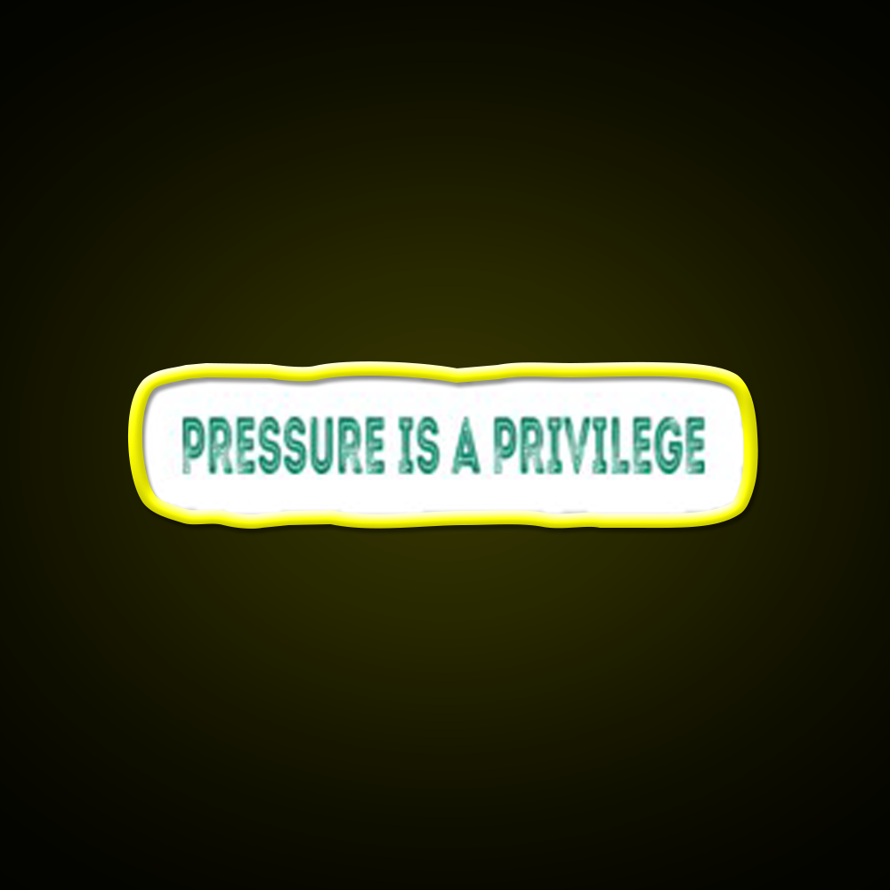Pressure Is A Privilege Gym Fitness Led Neon Sign Gym Room Sign Rgb Color