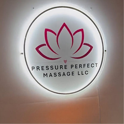Pressure Perfect Massage Acrylic Business Logo Sign - Shineneon
