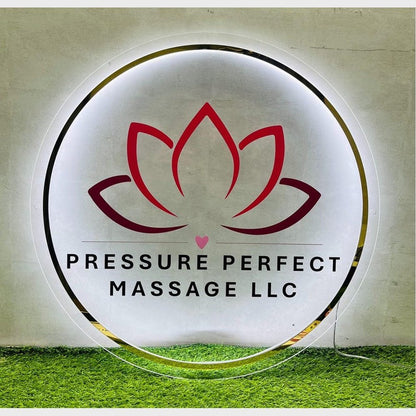 Pressure Perfect Massage Acrylic Business Logo Sign - Shineneon