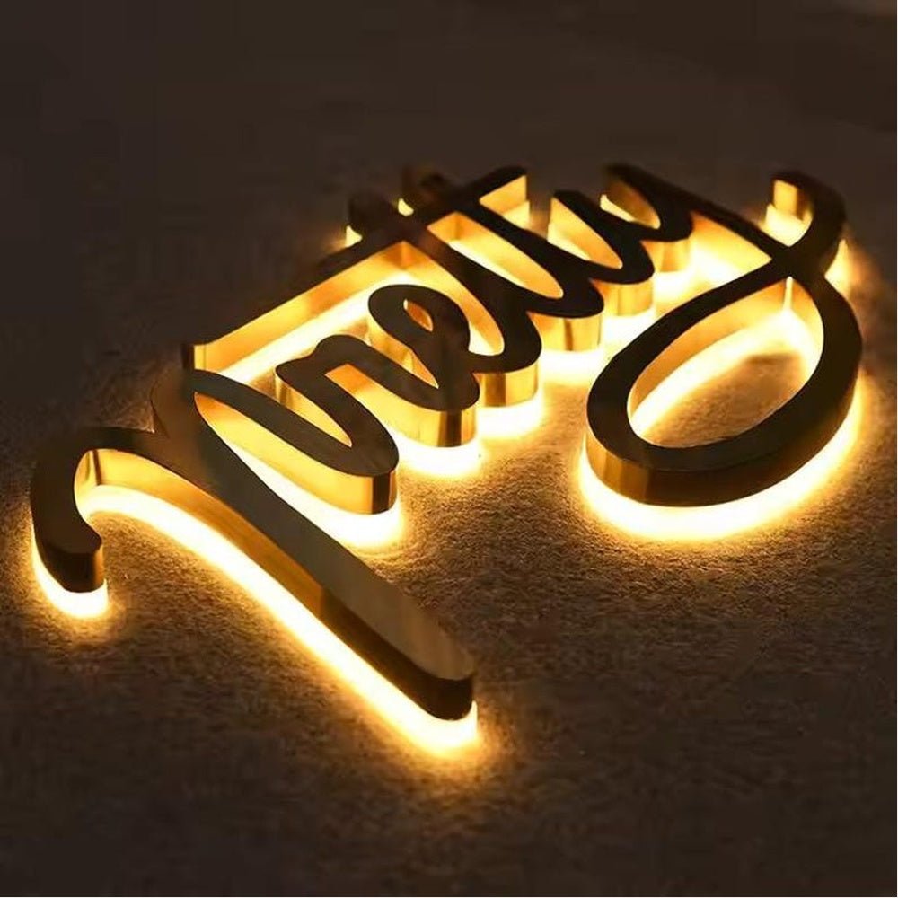 Pretty 3D Backlit Channel Letters Led Light Sign - Shineneon