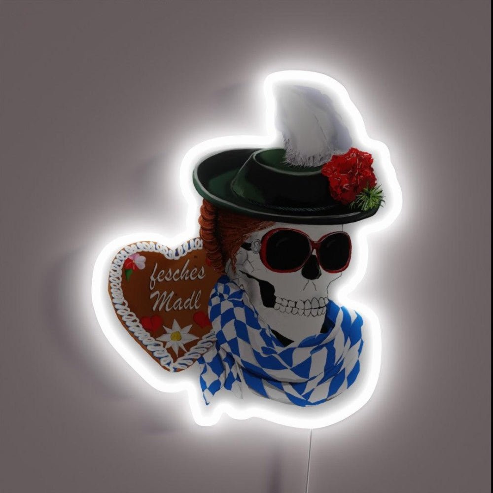 Pretty Girl At The Oktoberfest In Munich Rgb Led Neon Sign - Shineneon