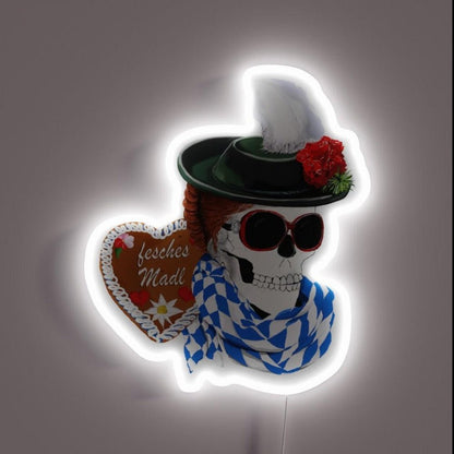 Pretty Girl At The Oktoberfest In Munich Rgb Led Neon Sign - Shineneon