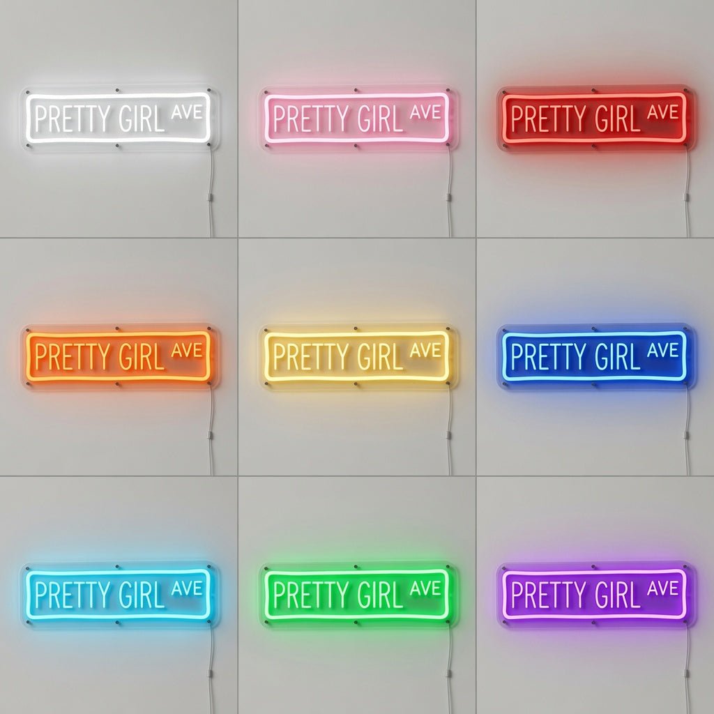 Pretty Girl Ave LED Neon Sign Wall Neon Sign - Shineneon