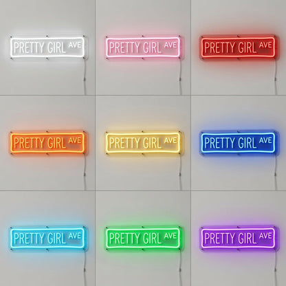 Pretty Girl Ave LED Neon Sign Wall Neon Sign - Shineneon