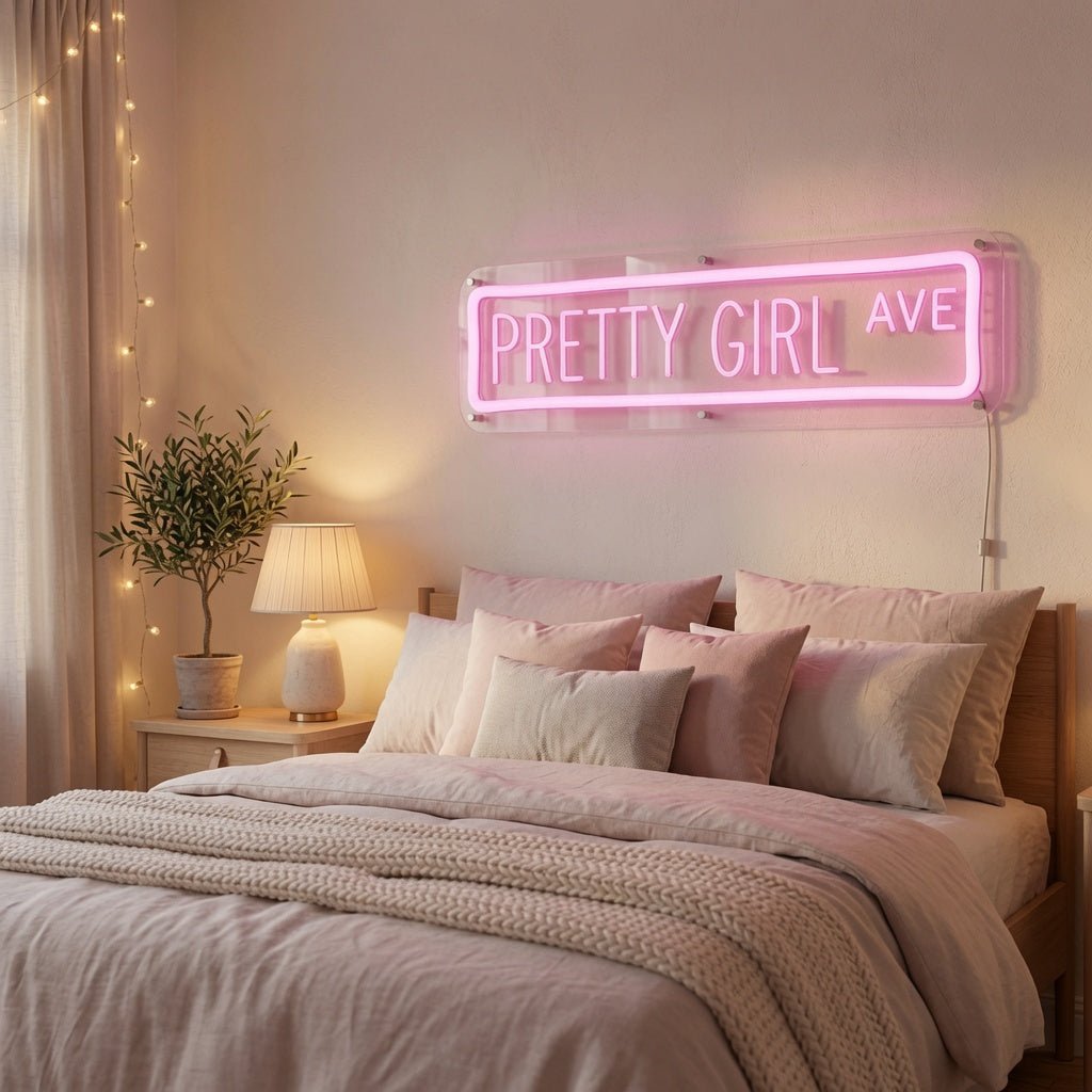 Pretty Girl Ave LED Neon Sign Wall Neon Sign - Shineneon
