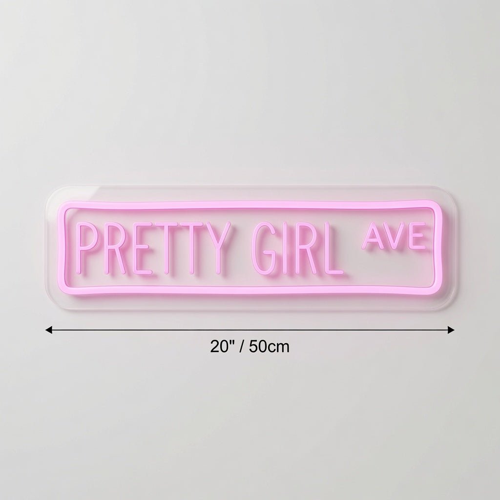 Pretty Girl Ave LED Neon Sign Wall Neon Sign - Shineneon