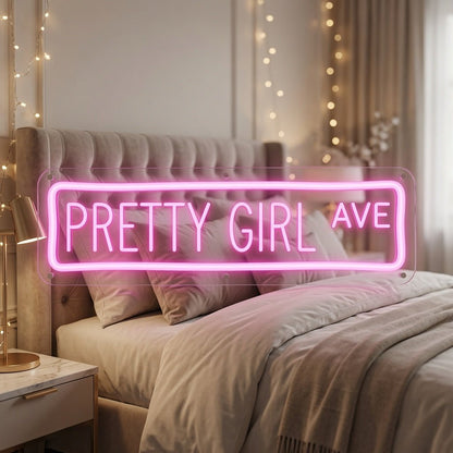 Pretty Girl Ave LED Neon Sign Wall Neon Sign - Shineneon