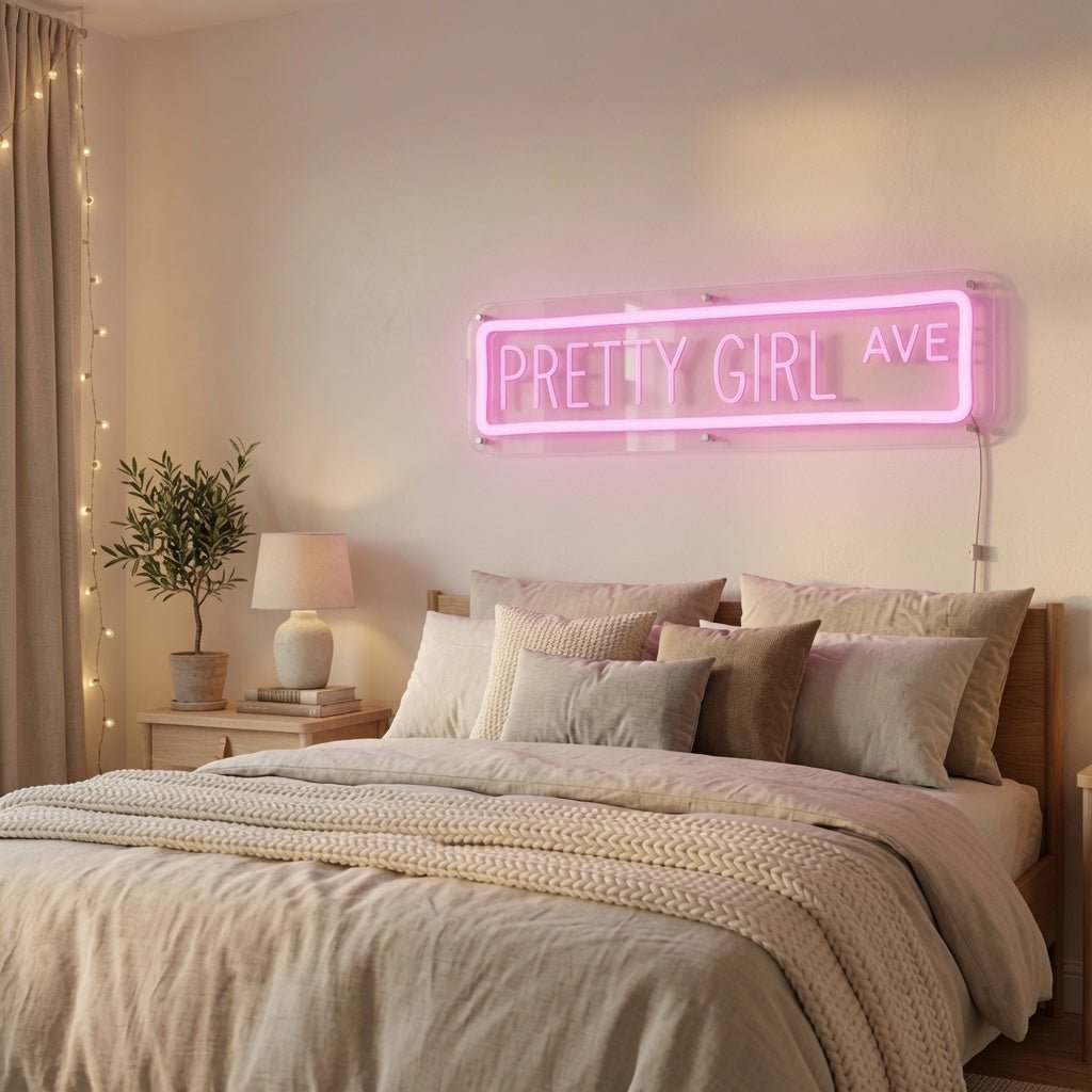 Pretty Girl Ave LED Neon Sign Wall Neon Sign - Shineneon