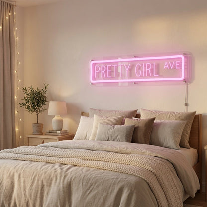 Pretty Girl Ave LED Neon Sign Wall Neon Sign - Shineneon