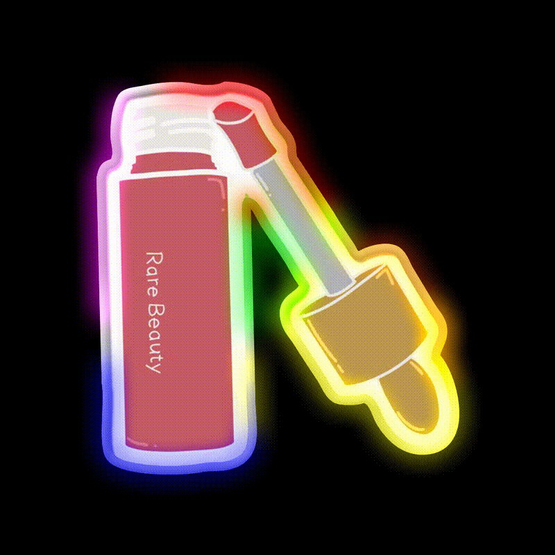 Pretty Pink Liquid Blush Nail Salon Led Neon Sign Rgb Color - LED neon sign close-up detail