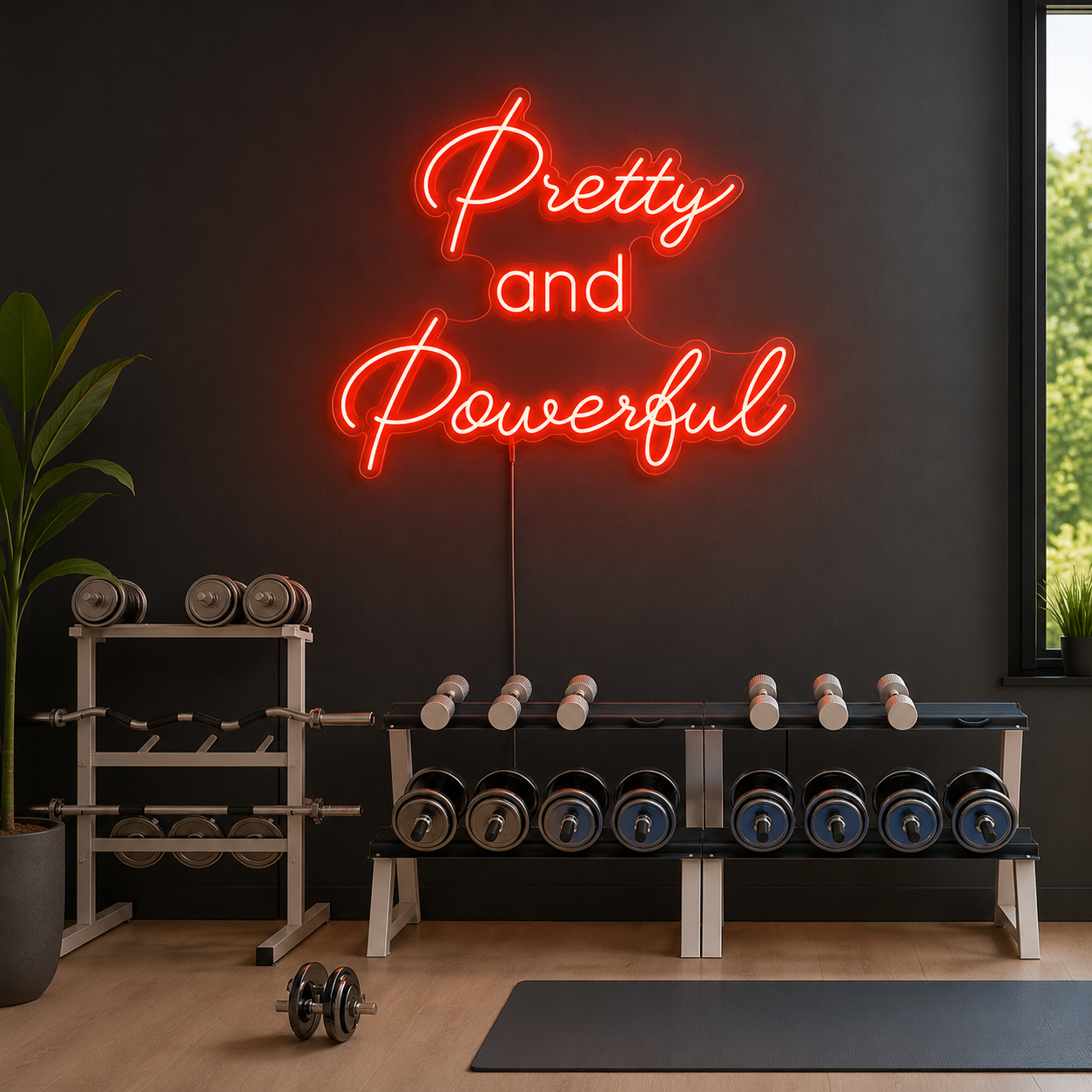 Pretty Powerful Wall Decor LED Neon Sign main product image