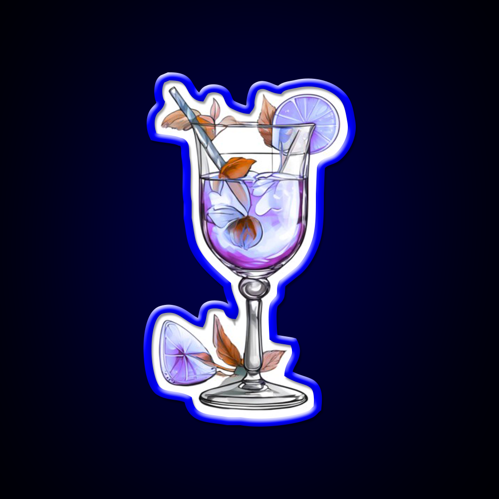 Pretty Purple Cocktail Class Cocktail Bar Decor Led Neon Sign Rgb Color - LED neon sign view 5