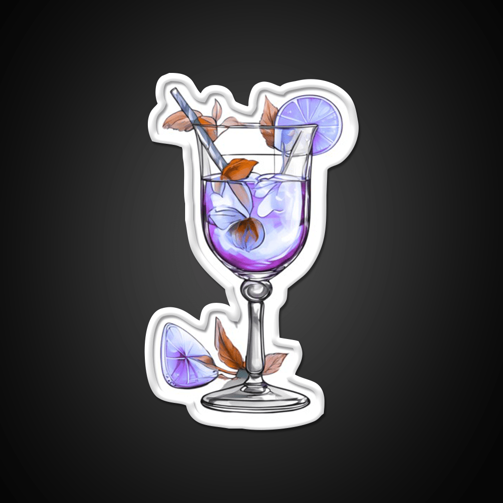 Pretty Purple Cocktail Class Cocktail Bar Decor Led Neon Sign Rgb Color - Shineneon